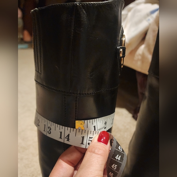 MK Michael Kors black Leather Boots, Size 8M - Picture 12 of 13